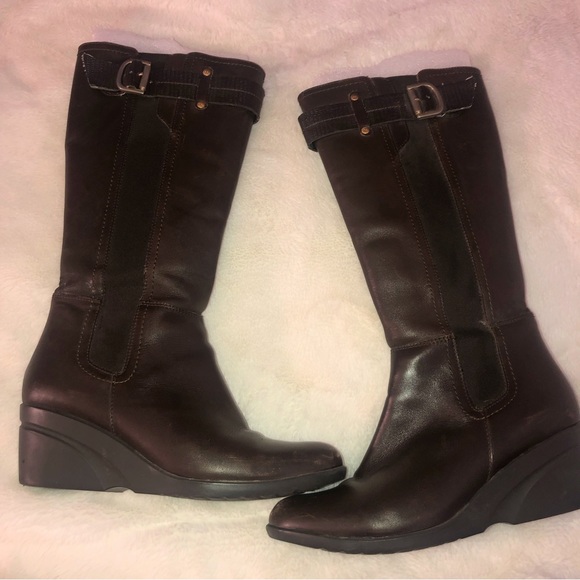 Genuine Leather Brown Knee High Boots 👢 size 09 - Picture 3 of 11